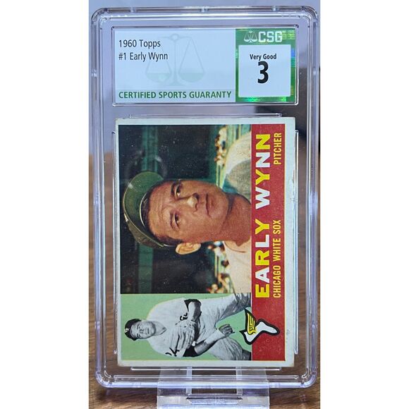 Vintage 1960 Topps Early Wynn CSG 3 - Picture 2 of 3